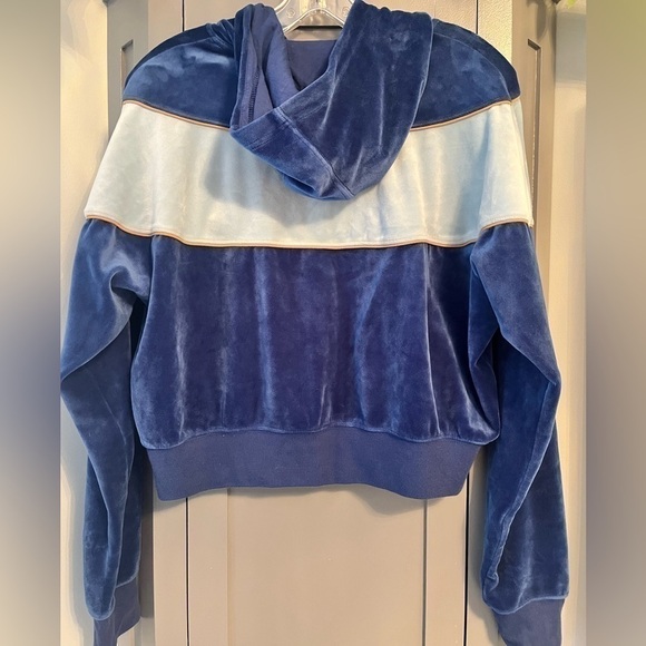 Nike Heritage Line Velour Hoodie in blue - Picture 5 of 7